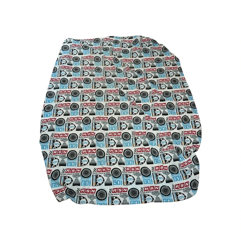 Disney Pixar Cars RSN Racing Sports Network Twin Sheet Blue Red